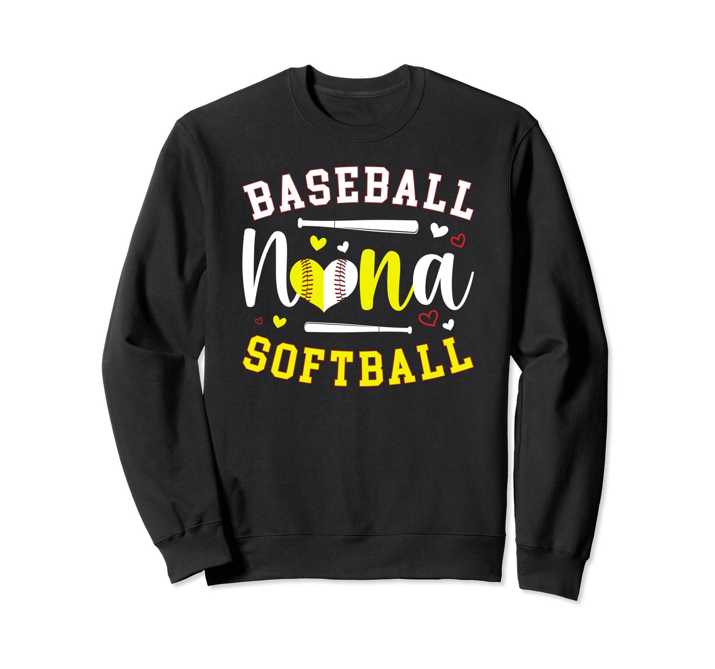 Baseball Softball Nana Softball Sweatshirt - Fun Novelty Design for Adults - T-Shirt, Sweatshirt, Hoodie