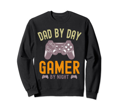 Mens Dad Day Gamer Night Funny Gamer Sweatshirt - Unique Graphic for Adults - T-Shirt, Sweatshirt, Hoodie