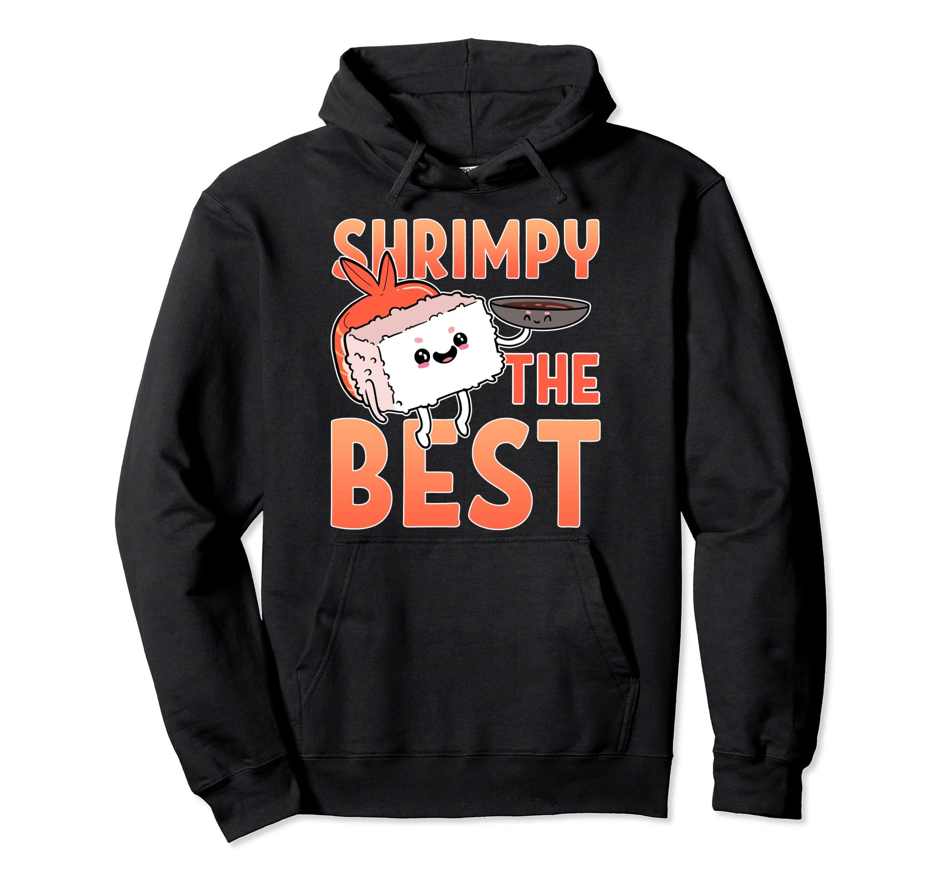 Shrimply Best Sushi Chef Anime Figure Hoodie - Aesthetic Graphic Men Women - T-Shirt, Sweatshirt, Hoodie
