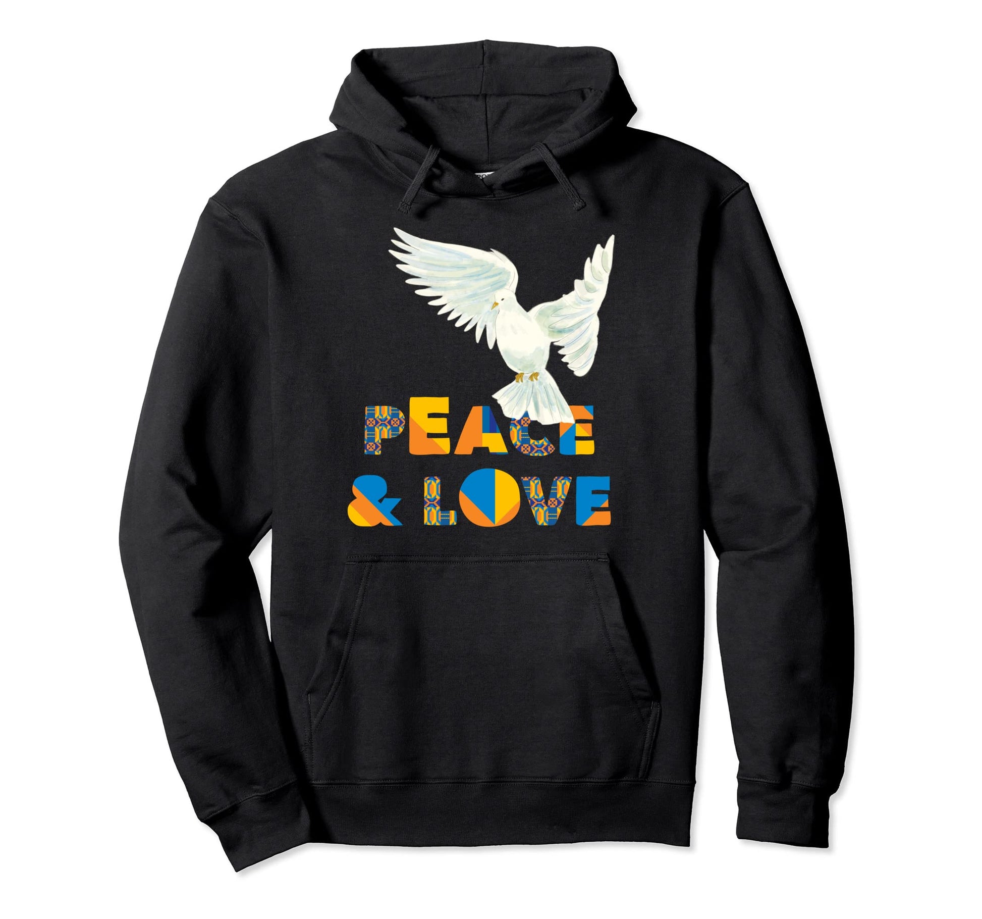 Peace Love Ukraine White Dove Peace Hoodie - Custom Art Print for Adults - T-Shirt, Sweatshirt, Hoodie