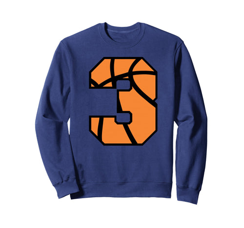 Basketball Number 3 Game Day Sweatshirt - Streetwear Style Men Women - T-Shirt, Sweatshirt, Hoodie