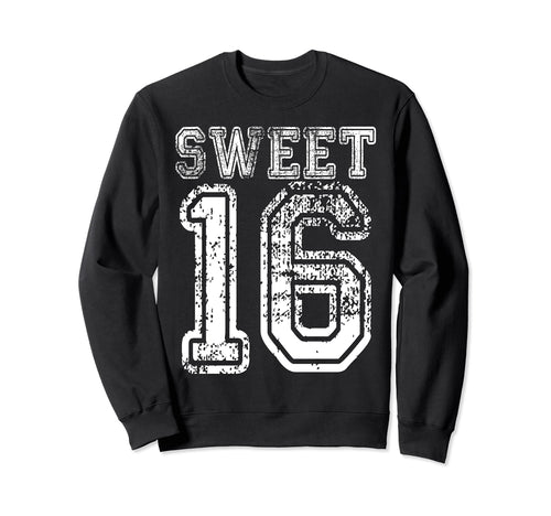 16Th Birthday Gift Sweet Sixteen 16 Sweatshirt - Minimalist Print Unisex - T-Shirt, Sweatshirt, Hoodie