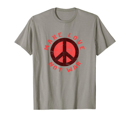 Hippie Peace Symbol Funny Sign T-Shirt - Graphic Print Unisex - T-Shirt, Sweatshirt, Hoodie