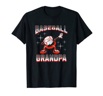 Baseball Grandpa Proud Grandparent T-Shirt - Fun Novelty Design Men Women - T-Shirt, Sweatshirt, Hoodie