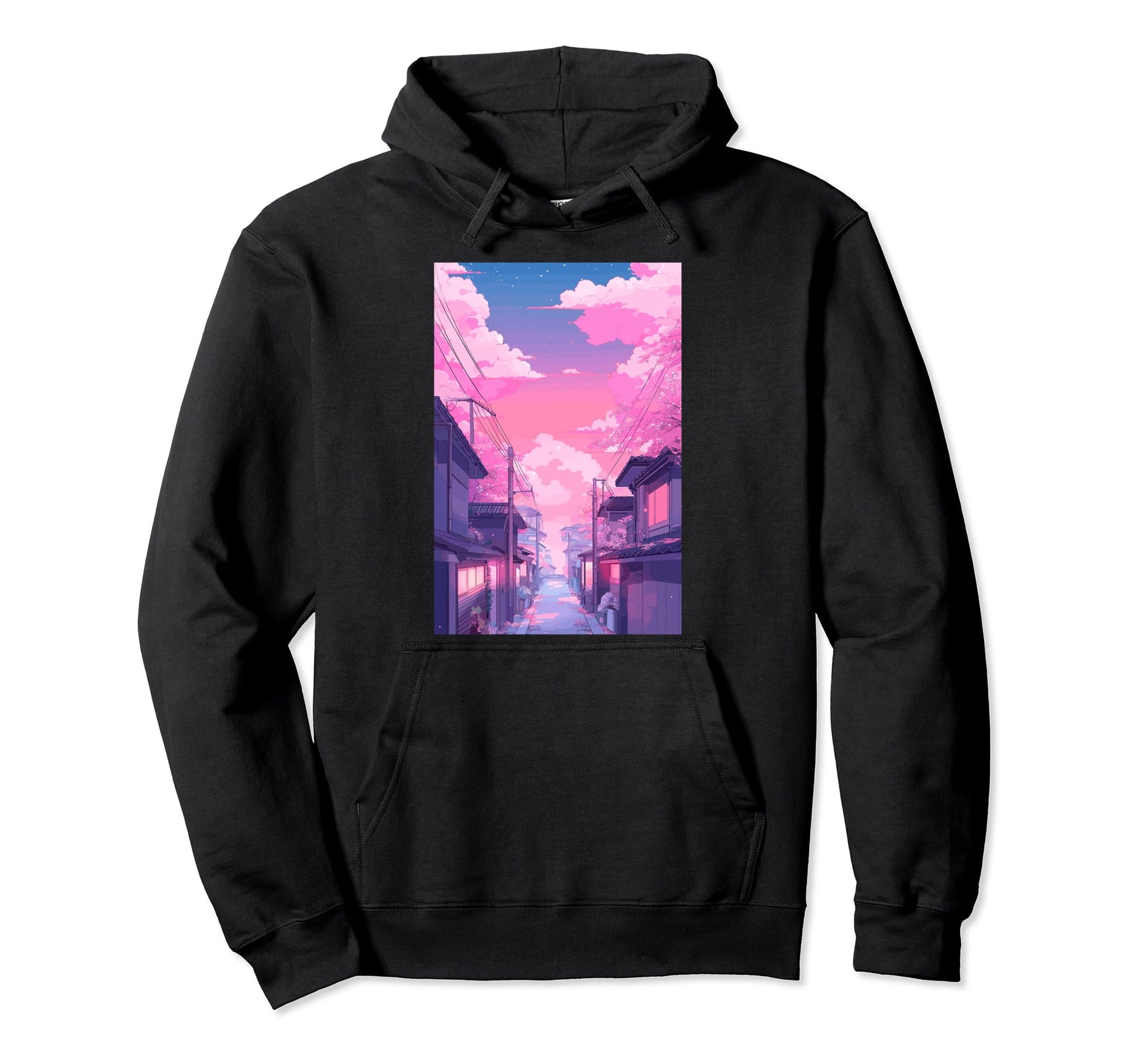 Japan Cotton Candy Sky Aesthetic Otaku Hoodie - Fun Novelty Design Unisex - T-Shirt, Sweatshirt, Hoodie