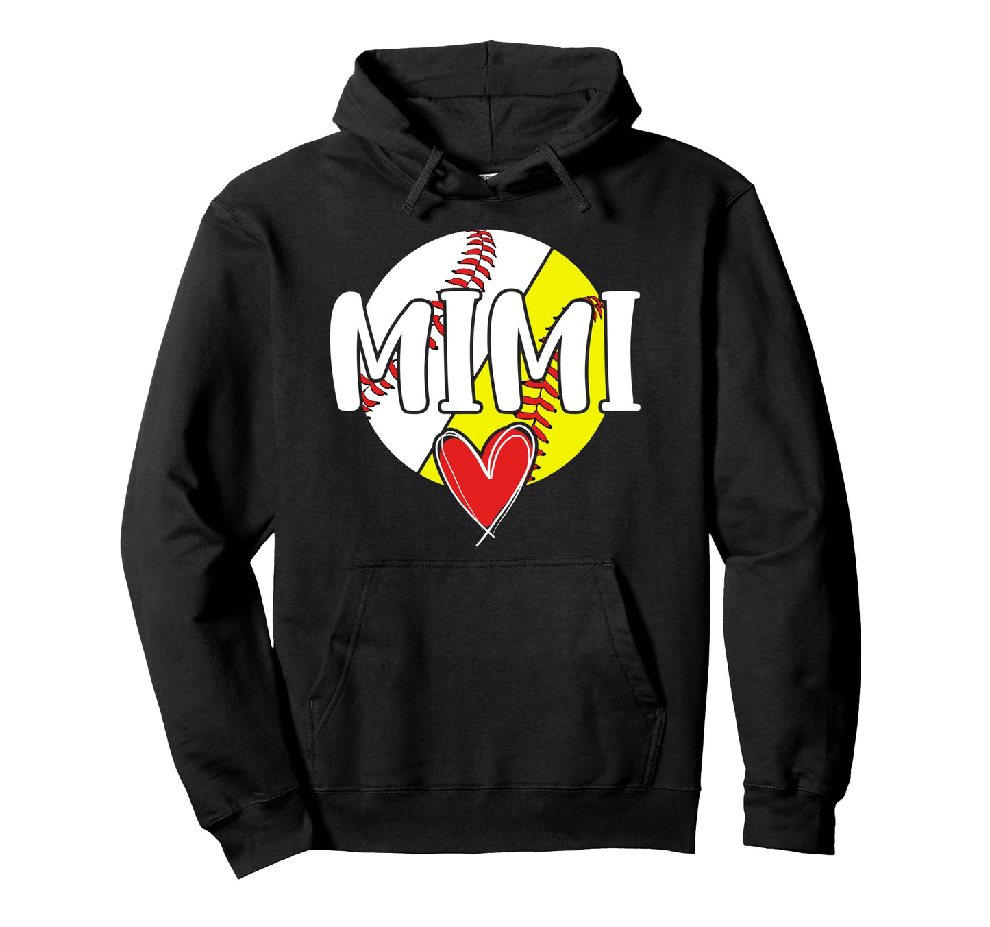 Baseball Softball Mimi Proud Softball Hoodie - Novelty Apparel Men Women - T-Shirt, Sweatshirt, Hoodie