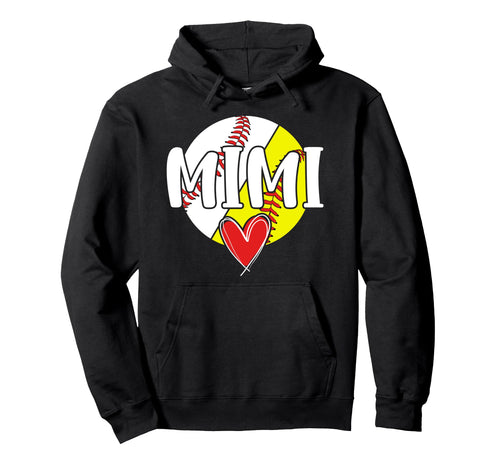 Baseball Softball Mimi Proud Softball Hoodie - Novelty Apparel Men Women - T-Shirt, Sweatshirt, Hoodie