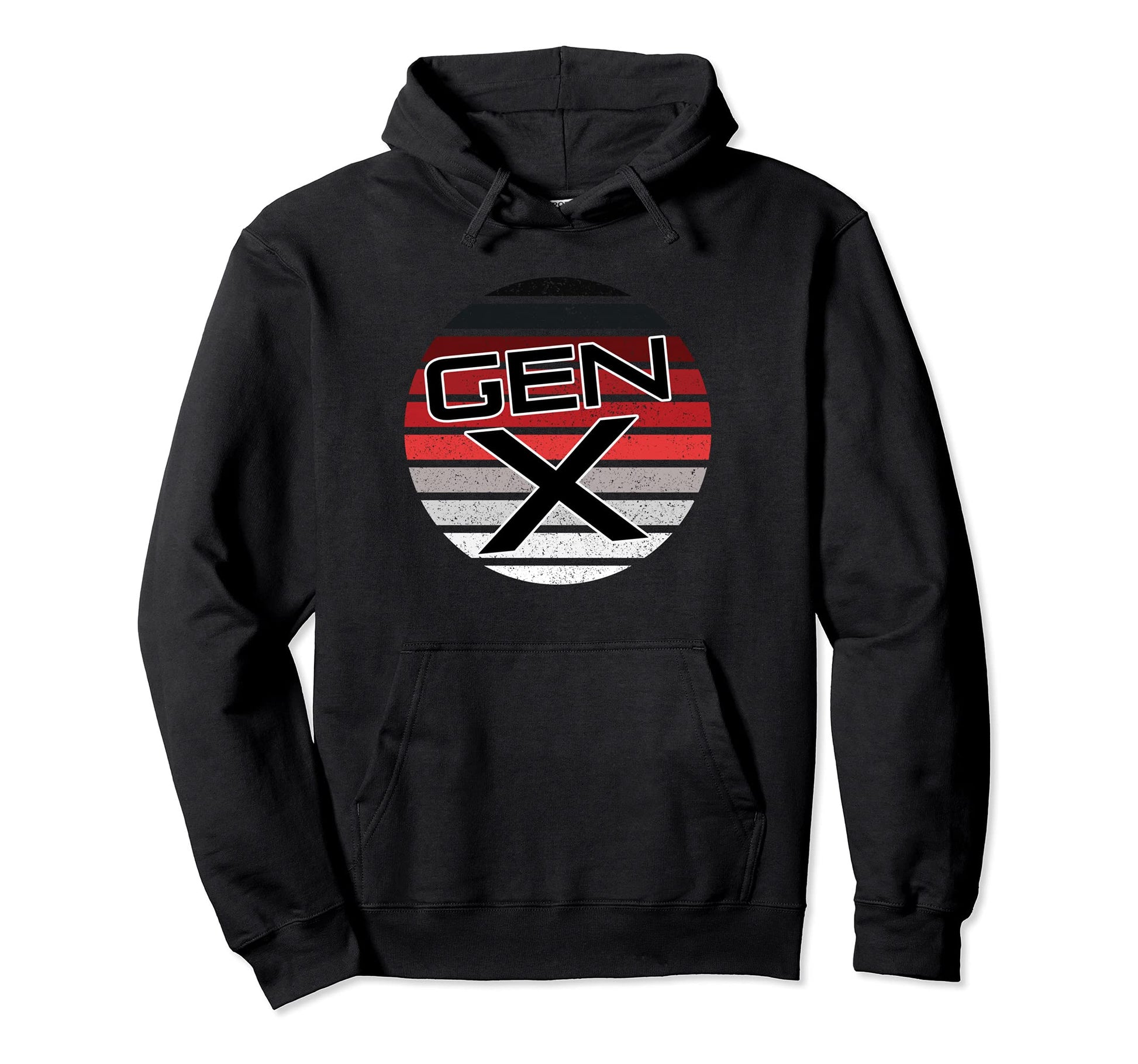 Generation X Distressed 60S 70S 80S Sunset Hoodie - Streetwear Style Unisex - T-Shirt, Sweatshirt, Hoodie