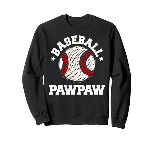 Baseball Pawpaw Distressed Funny Sweatshirt - Trendy Graphic Men Women - T-Shirt, Sweatshirt, Hoodie