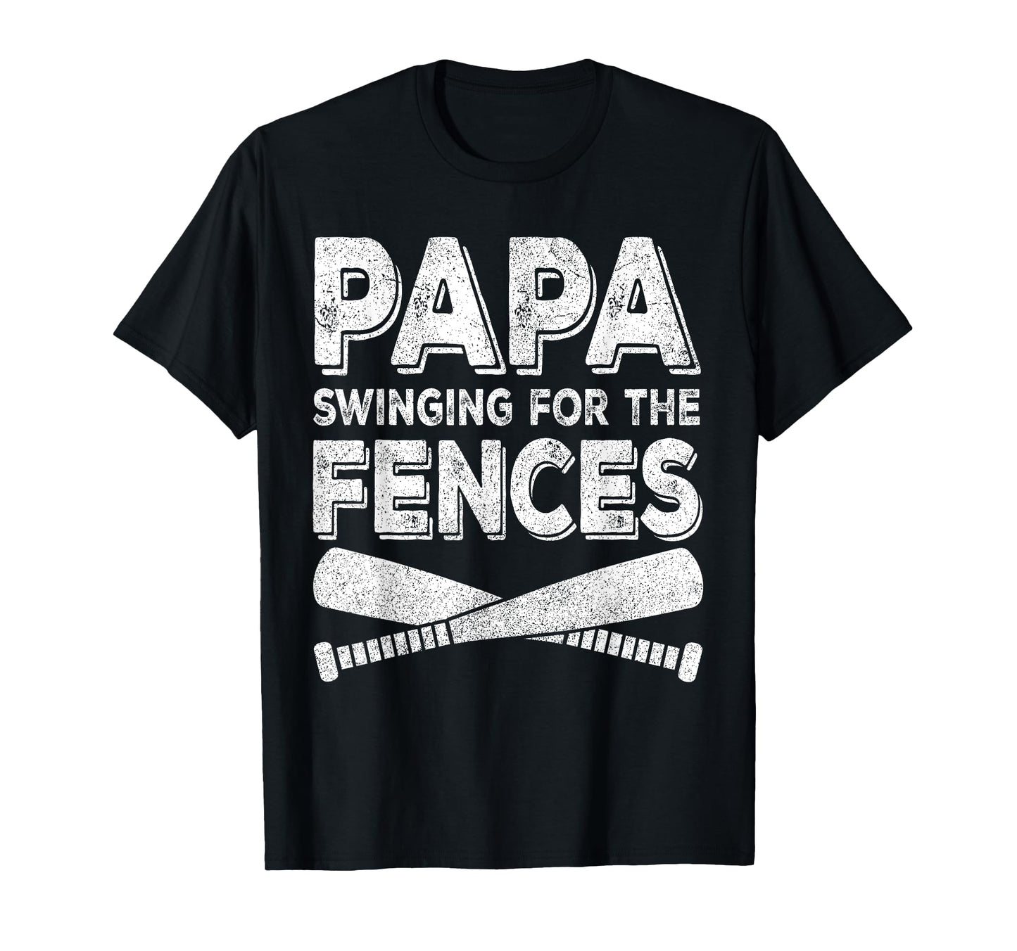 Grandpa Baseball Papa Swinging Fences T-Shirt - Trendy Graphic Men Women - T-Shirt, Sweatshirt, Hoodie
