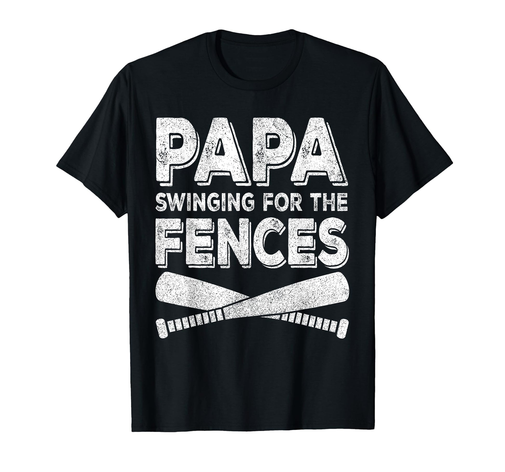 Grandpa Baseball Papa Swinging Fences T-Shirt - Trendy Graphic Men Women - T-Shirt, Sweatshirt, Hoodie