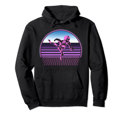 Running 80S Vaporwave Aesthetic Runner Hoodie - Casual Everyday Wear Unisex - T-Shirt, Sweatshirt, Hoodie
