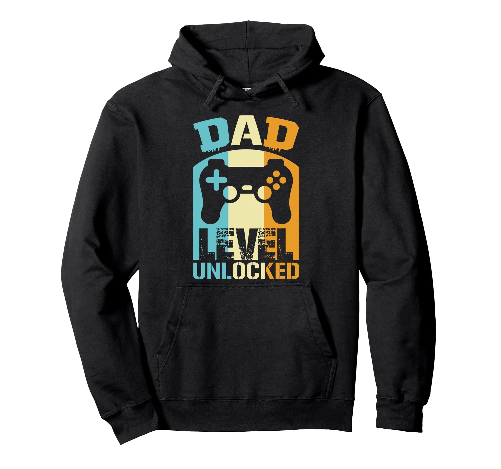 Dad Level Unlocked Gaming Controller Hoodie - Streetwear Style for Adults - T-Shirt, Sweatshirt, Hoodie