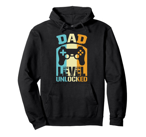 Dad Level Unlocked Gaming Controller Hoodie - Streetwear Style for Adults - T-Shirt, Sweatshirt, Hoodie