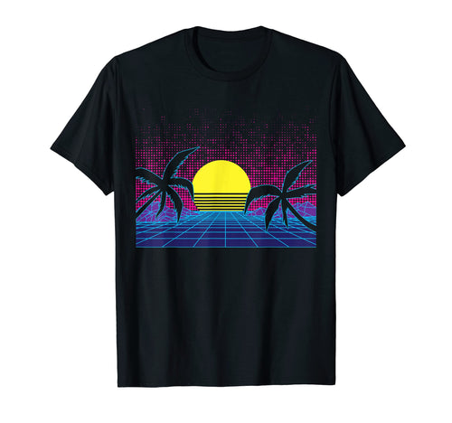 Vaporwave Sunset Aesthetic Synthwave T-Shirt - Streetwear Style Unisex - T-Shirt, Sweatshirt, Hoodie