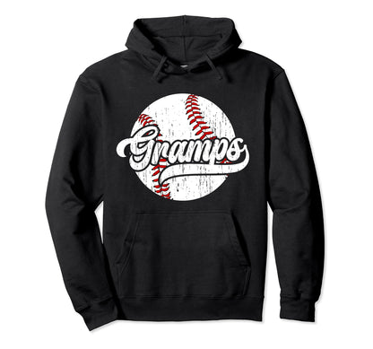 Gramps Proud Baseball Gramps Hoodie - Fun Novelty Design for Adults - T-Shirt, Sweatshirt, Hoodie
