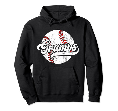 Gramps Proud Baseball Gramps Hoodie - Fun Novelty Design for Adults - T-Shirt, Sweatshirt, Hoodie