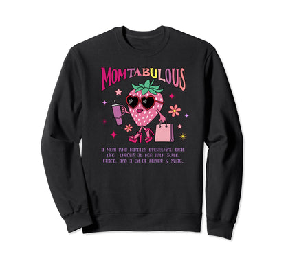 Boho Groovy Mom Mothers Day Sweatshirt - Unique Graphic Men Women - T-Shirt, Sweatshirt, Hoodie