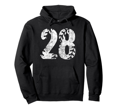 Baseball Softball Mom 28 Number Hoodie - Casual Everyday Wear for Adults - T-Shirt, Sweatshirt, Hoodie