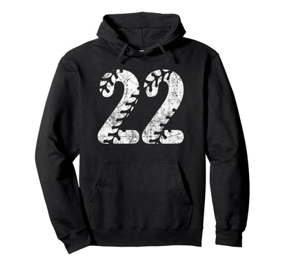 Baseball Softball Mom 22 Number Hoodie - Casual Everyday Wear for Adults - T-Shirt, Sweatshirt, Hoodie