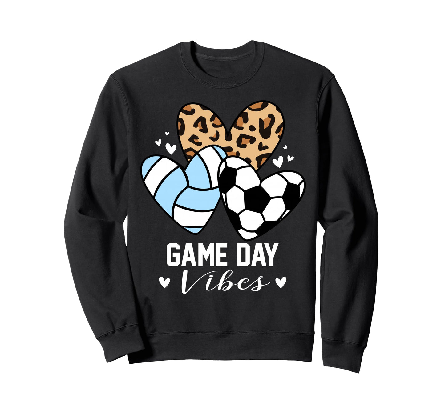Game Day Vibes Funny Soccer Volleyball Sweatshirt - Unique Graphic Unisex - T-Shirt, Sweatshirt, Hoodie