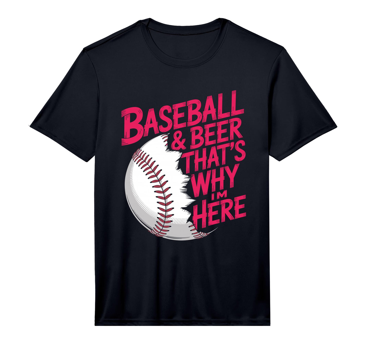 Mens Baseball And Beer Thats Why T-Shirt - Casual Everyday Wear Men Women - T-Shirt, Sweatshirt, Hoodie
