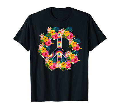 Peace Sign Love 60S 70S Tie Dye T-Shirt - Casual Everyday Wear Men Women - T-Shirt, Sweatshirt, Hoodie