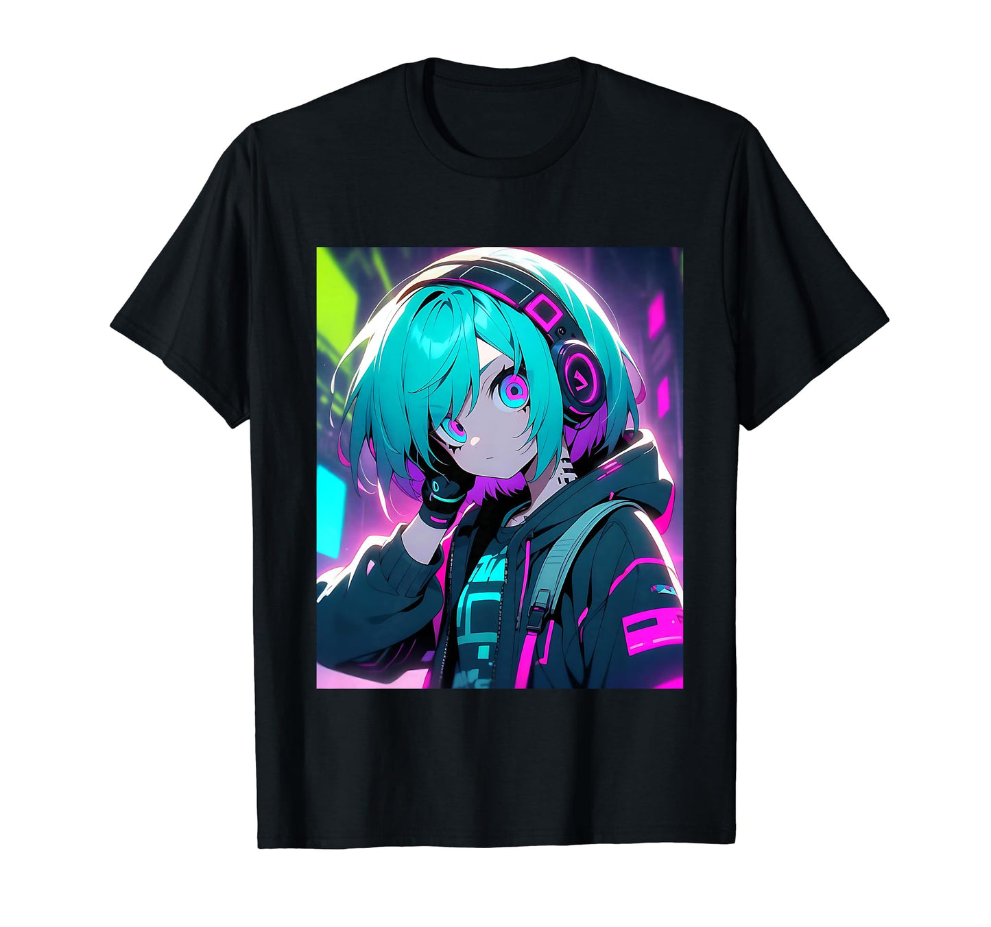 Emo Cyberpunk Japanese Vaporwave Futuristic T-Shirt - Graphic Print Unisex - T-Shirt, Sweatshirt, Hoodie