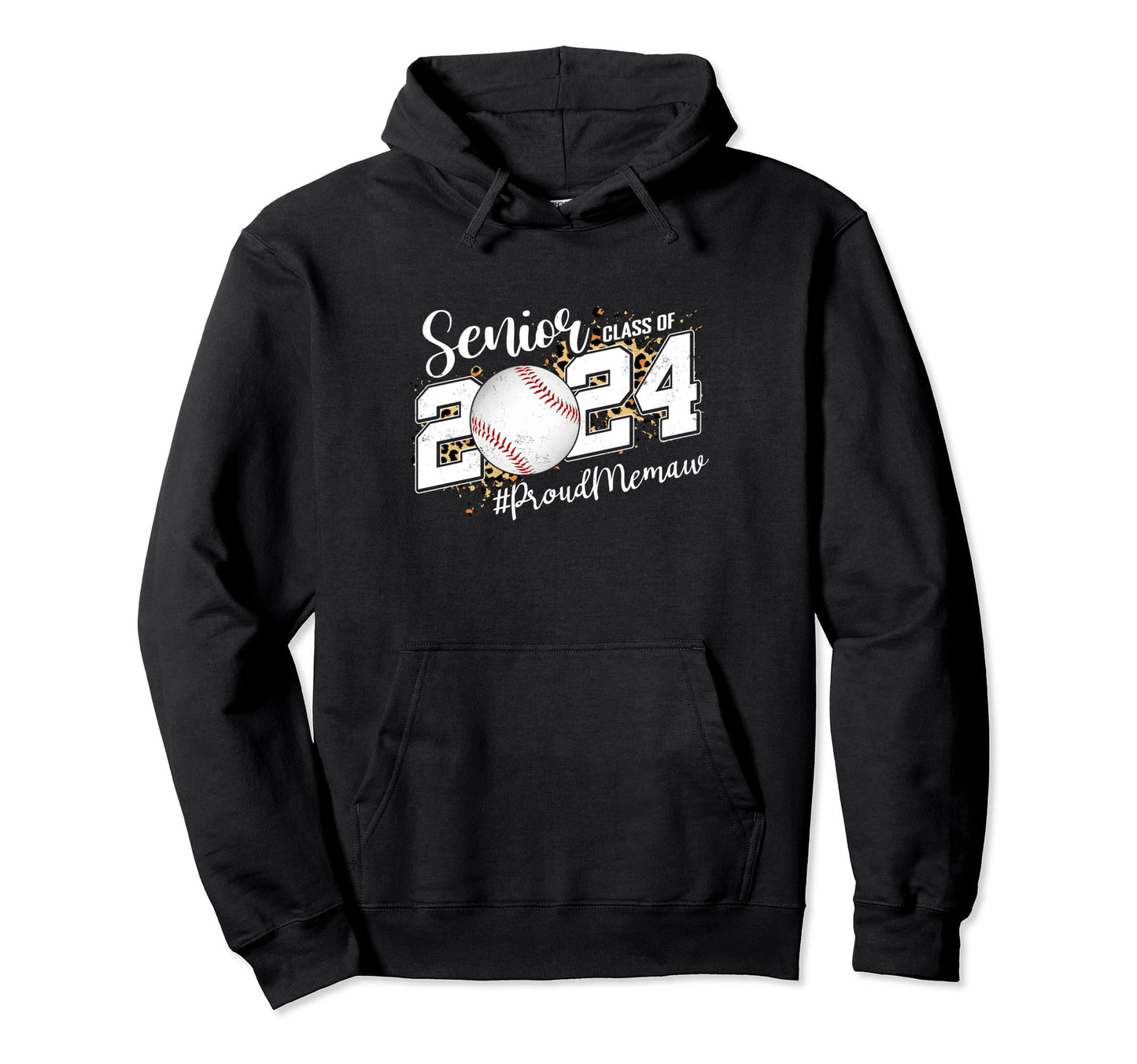 Proud Senior Memaw Class 2024 Baseball Hoodie - Streetwear Style Unisex - T-Shirt, Sweatshirt, Hoodie