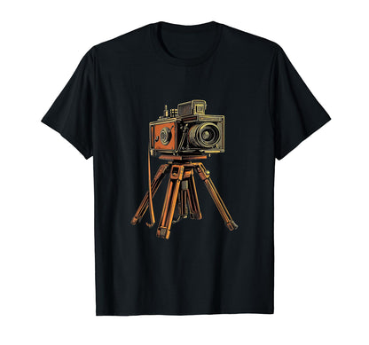 Photography Camera Tripod Photographer T-Shirt - Novelty Apparel for Adults - T-Shirt, Sweatshirt, Hoodie
