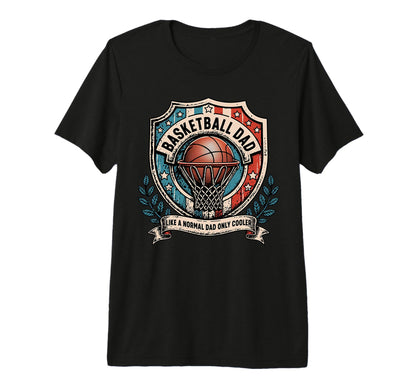 Fathers Day Basketball Dad Tri Blend T-Shirt - Novelty Apparel Men Women - T-Shirt, Sweatshirt, Hoodie