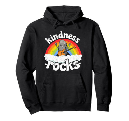 Anti Bullying Rainbow Hippie Music Hoodie - Custom Art Print for Adults - T-Shirt, Sweatshirt, Hoodie
