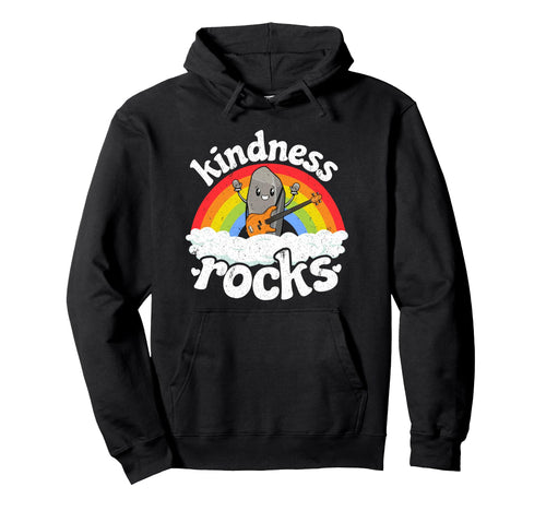 Anti Bullying Rainbow Hippie Music Hoodie - Custom Art Print for Adults - T-Shirt, Sweatshirt, Hoodie
