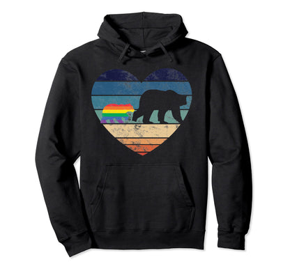 Mama Bear Lgbt Gay Pride Equal Rights Flag Hoodie - Novelty Apparel Unisex - T-Shirt, Sweatshirt, Hoodie