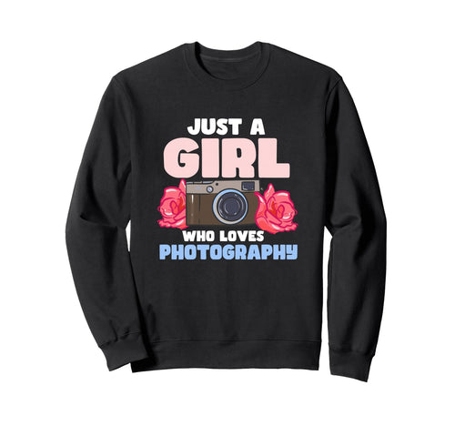 Just Who Loves Photography Camera Sweatshirt - Unique Graphic for Adults - T-Shirt, Sweatshirt, Hoodie