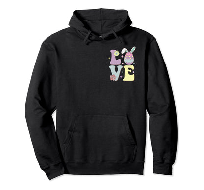 Easter Love Easter Egg Easter Hoodie - Casual Everyday Wear Men Women - T-Shirt, Sweatshirt, Hoodie