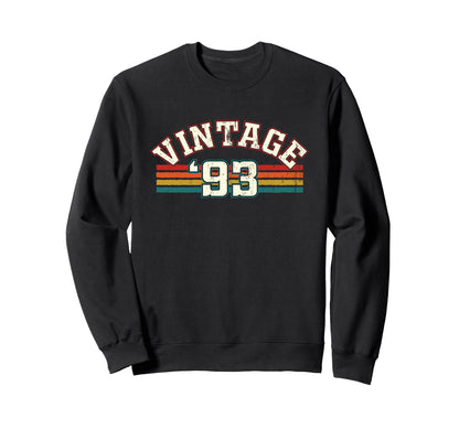 1993 Birth Year Birthday Rainbow Lines Sweatshirt - Graphic Print Men Women - T-Shirt, Sweatshirt, Hoodie