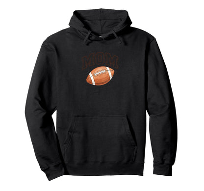 Mom Football Game Day Football Mom Hoodie - Graphic Print Men Women - T-Shirt, Sweatshirt, Hoodie