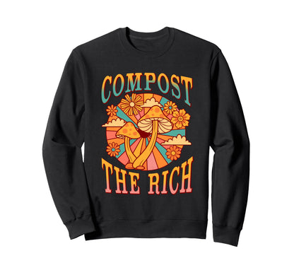 Compost Rich Boho Mushroom Tees Sweatshirt - Unique Graphic for Adults - T-Shirt, Sweatshirt, Hoodie