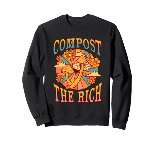 Compost Rich Boho Mushroom Tees Sweatshirt - Unique Graphic for Adults - T-Shirt, Sweatshirt, Hoodie