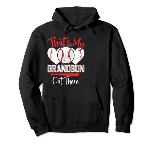 Thats My Grandson Out There Grandma Hoodie - Minimalist Print Unisex - T-Shirt, Sweatshirt, Hoodie
