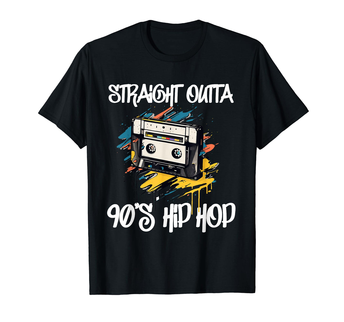 Hip Hop Old School 90S Music Rap T-Shirt - Custom Art Print for Adults - T-Shirt, Sweatshirt, Hoodie