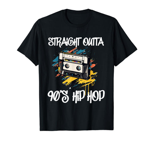 Hip Hop Old School 90S Music Rap T-Shirt - Custom Art Print for Adults - T-Shirt, Sweatshirt, Hoodie