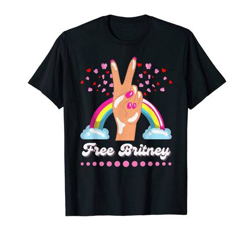 Free Britney Meme Peace Sign Love T-Shirt - Aesthetic Graphic Men Women - T-Shirt, Sweatshirt, Hoodie