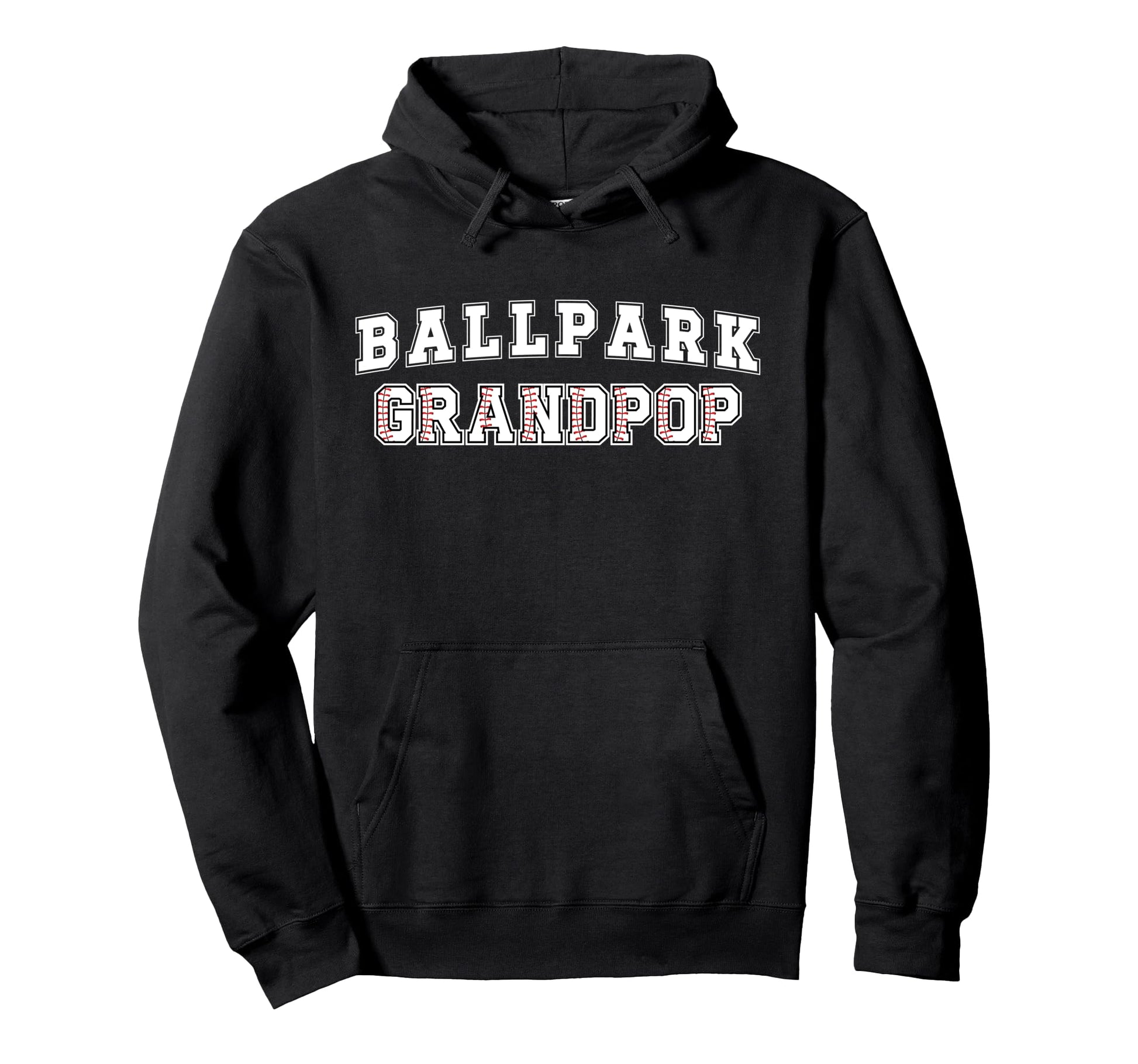 Ballpark Grandpop Baseball Grandpop Hoodie - Custom Art Print Unisex - T-Shirt, Sweatshirt, Hoodie