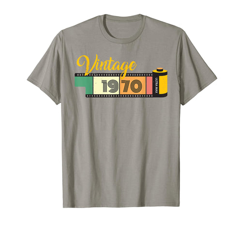 1970 Old Film Camera Lovers 53Rd 54Th T-Shirt - Graphic Print Unisex - T-Shirt, Sweatshirt, Hoodie