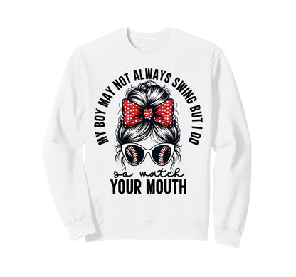 My May Not Always Swing But I Sweatshirt - Fun Novelty Design for Adults - T-Shirt, Sweatshirt, Hoodie