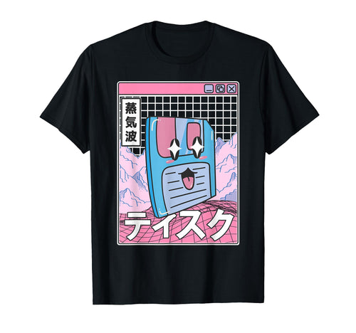 Floppy Disk Kawaii Grid Vaporwave T-Shirt - Streetwear Style Men Women - T-Shirt, Sweatshirt, Hoodie