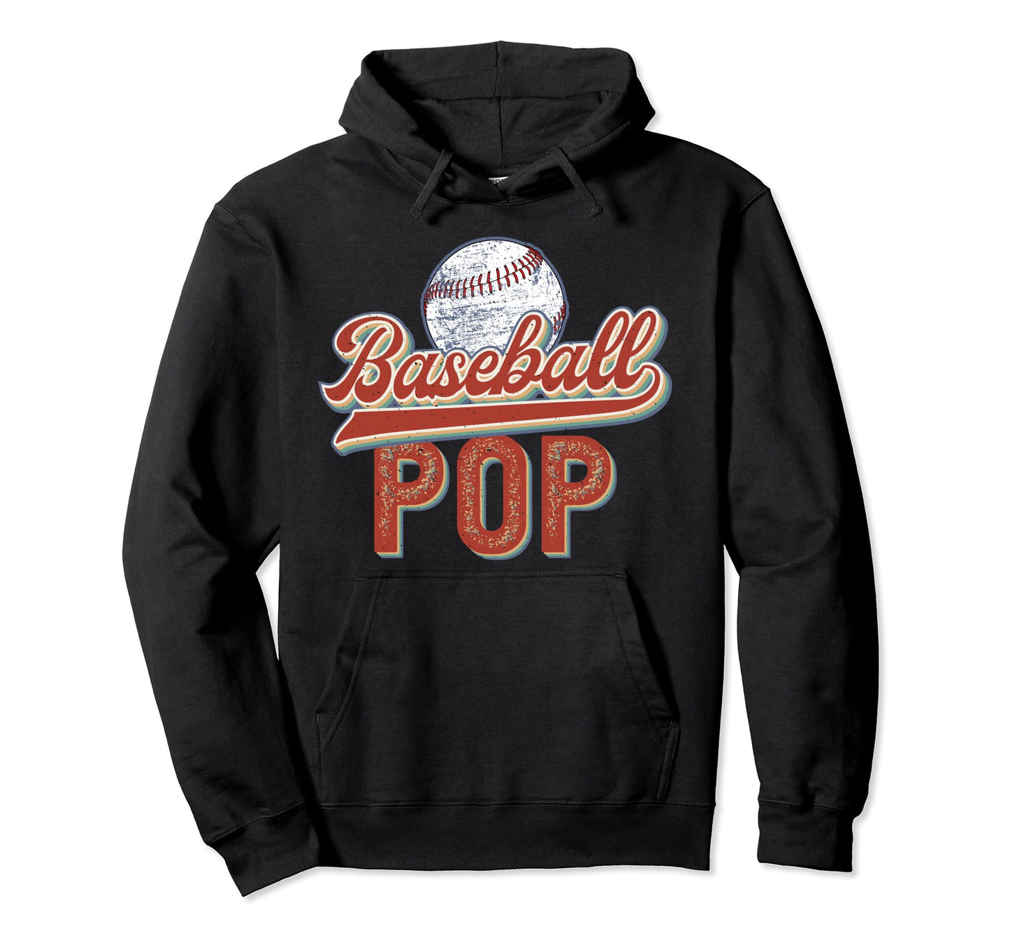 Proud Baseball Pop Grandpa Pop Baseball Hoodie - Novelty Apparel Unisex - T-Shirt, Sweatshirt, Hoodie