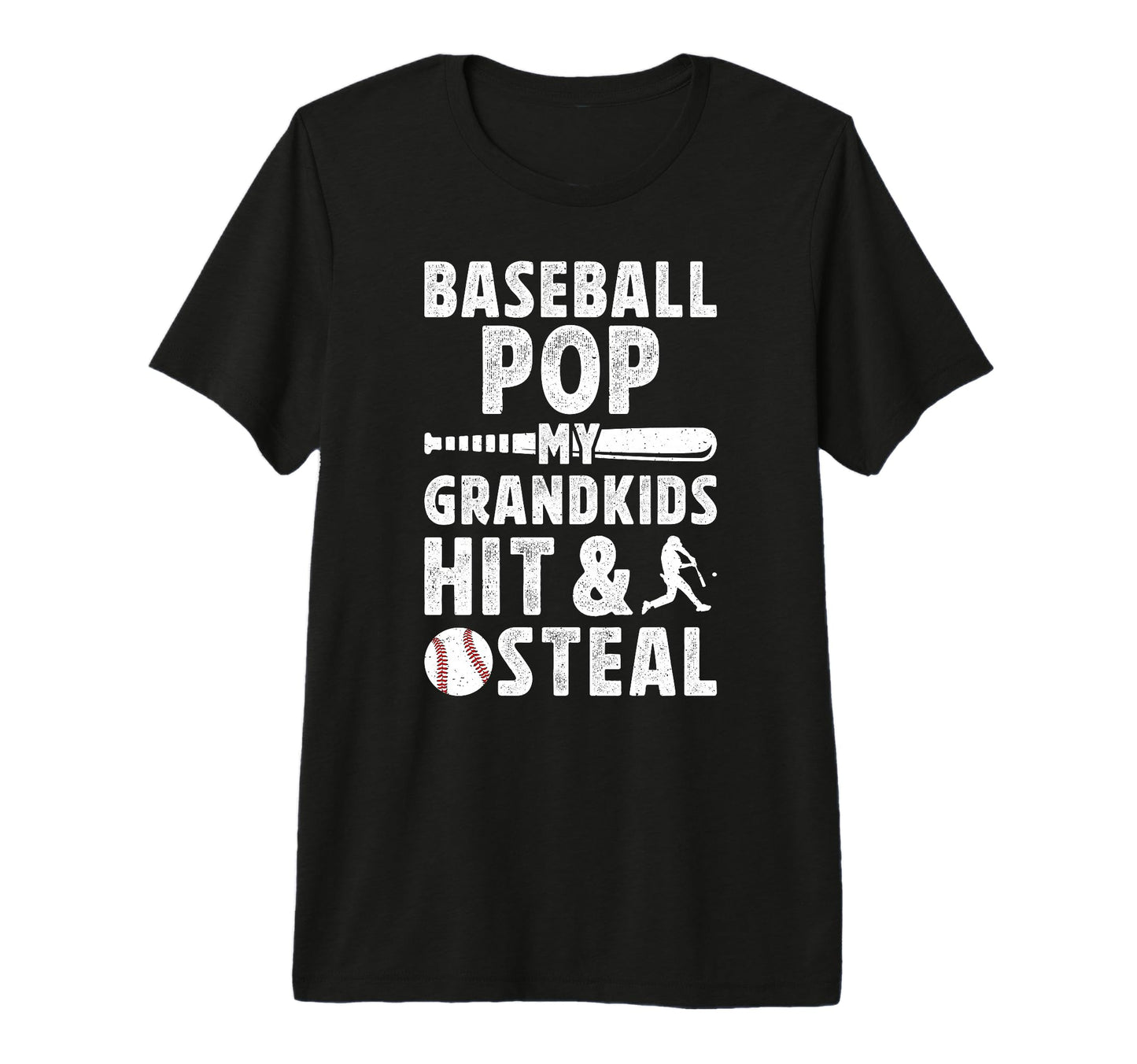 Mens Baseball Pop Funny Grandpa Pop T-Shirt - Fun Novelty Design Men Women - T-Shirt, Sweatshirt, Hoodie
